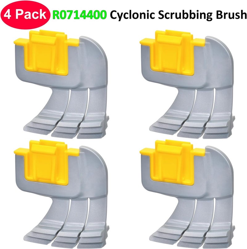 Jolaxy 4-Pack Brushes Replacement for Zodiac MX6 MX8 Elite and Polaris MAXX Atlas XT Pool Cleaners, R0714400 Cyclonic Scrubbing Brush (4 Pack) - Image 3